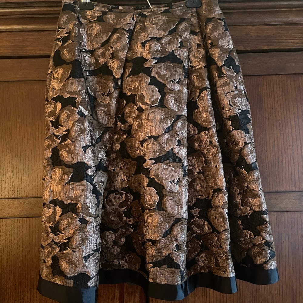 Pink Tartan Rose Gold Jacquard bubble skirt